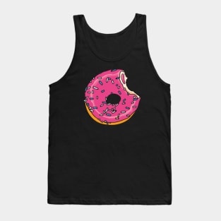 Bitten Pink Glazed Donut Tank Top